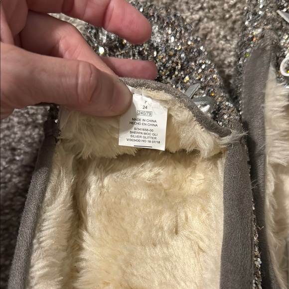 Old Navy Women's Glitter Loafers - Silver - Picture 4 of 4
